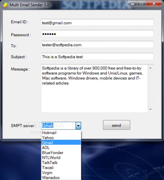 Multi Email Sender screenshot