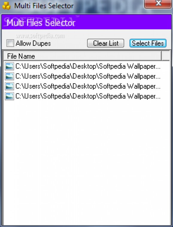 Multi Files Selector screenshot