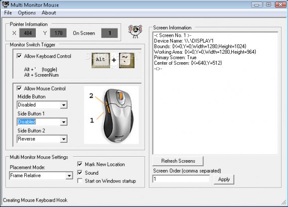 Multi Monitor Mouse screenshot