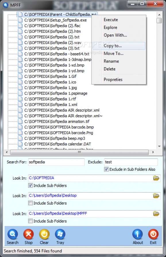 Multi Path Files Finder screenshot