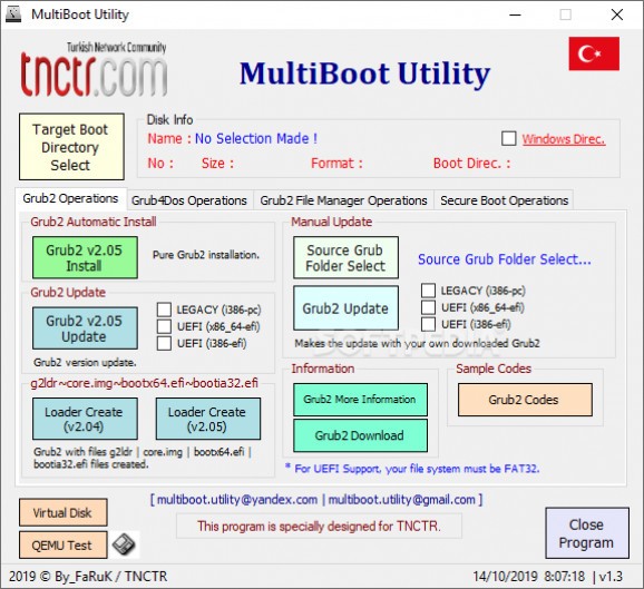 MultiBoot Utility screenshot