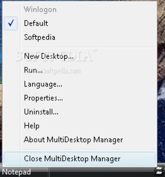 MultiDesktop Manager screenshot