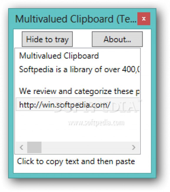 Multivalued Clipboard screenshot