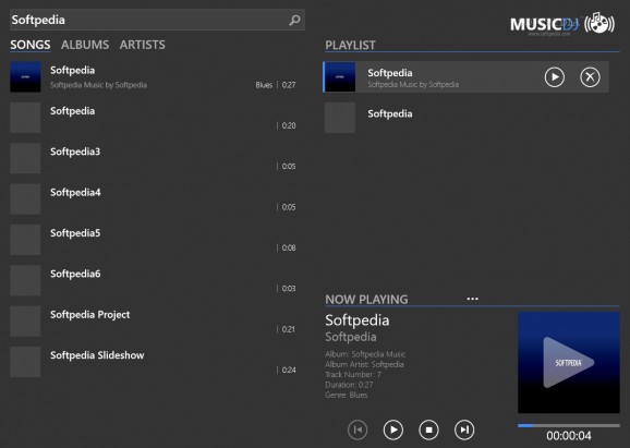 MusicDJ for Windows 8 screenshot