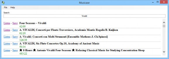 Musicase screenshot