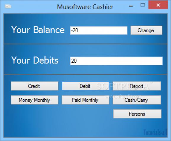 Musofware Cashier screenshot