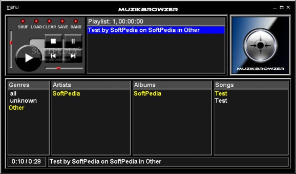 Muzikbrowzer screenshot
