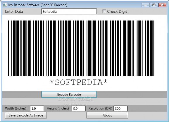 My Barcode Software screenshot