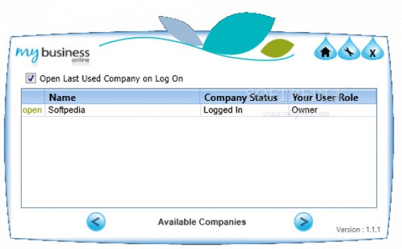 My Business Online Widgets screenshot