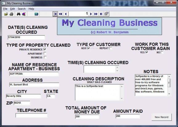 My Cleaning Business screenshot
