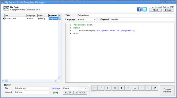 My Code screenshot