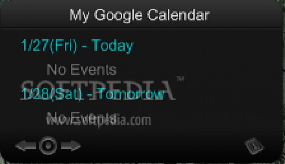 My Google Calendar screenshot