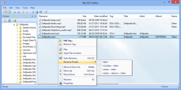 My ID3 Editor screenshot