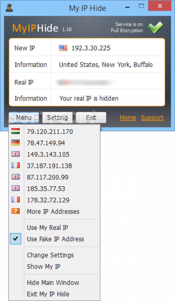 My IP Hide screenshot