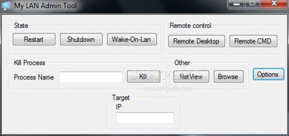 My LAN Admin Tool screenshot