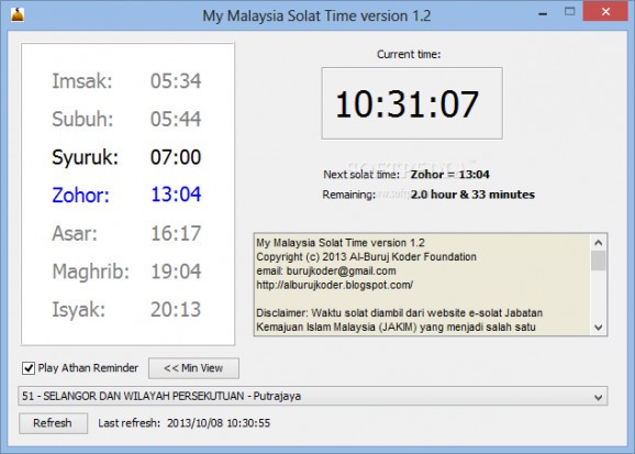 My Malaysia Solat Time screenshot