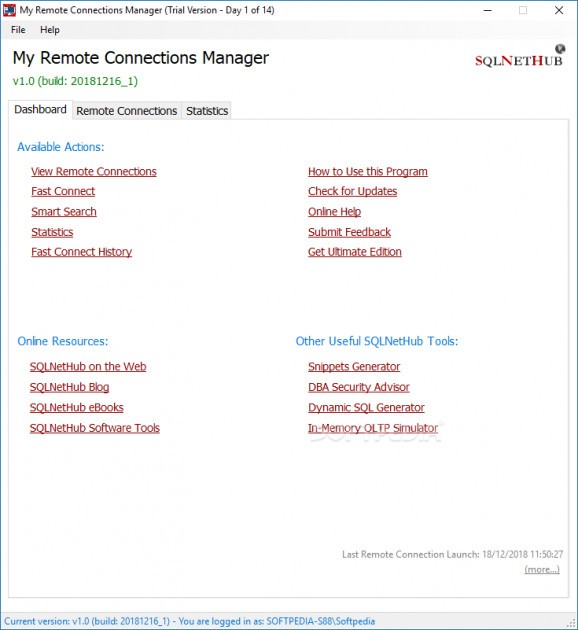 My Remote Connections Manager screenshot