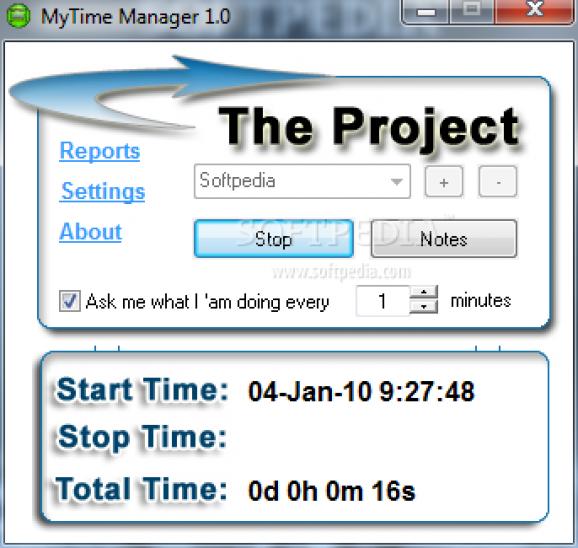 My Time Manager screenshot