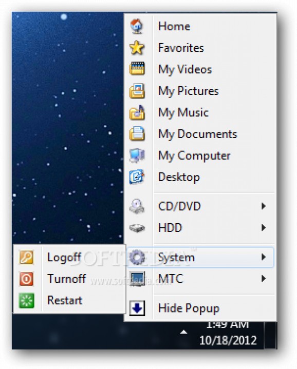 My Tray Computer screenshot