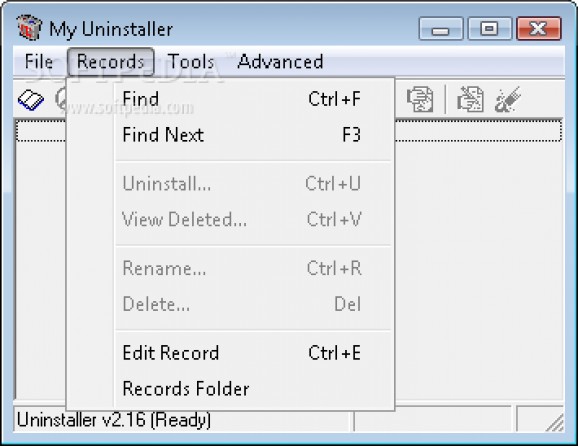 My Uninstaller screenshot