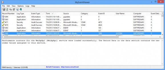 MyEventViewer screenshot