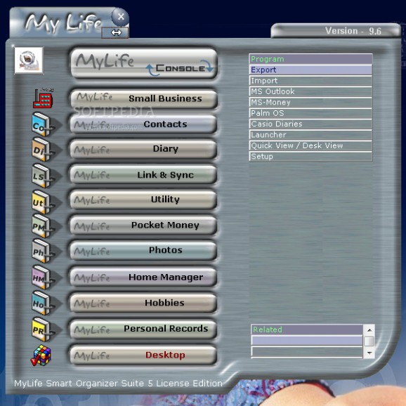 MyLife Smart Organizer Suite 5 screenshot