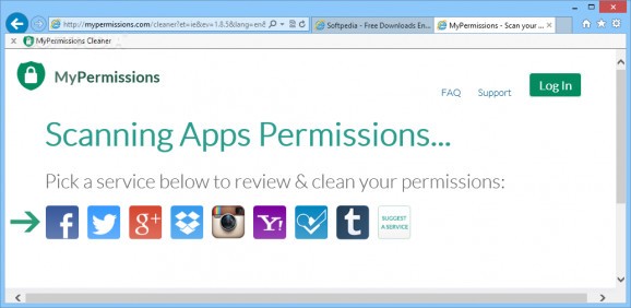 MyPermissions Cleaner for IE screenshot