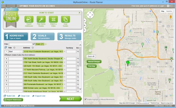 MyRouteOnline - Route Planner screenshot