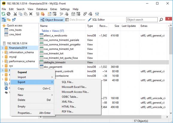 MySQL-Front screenshot