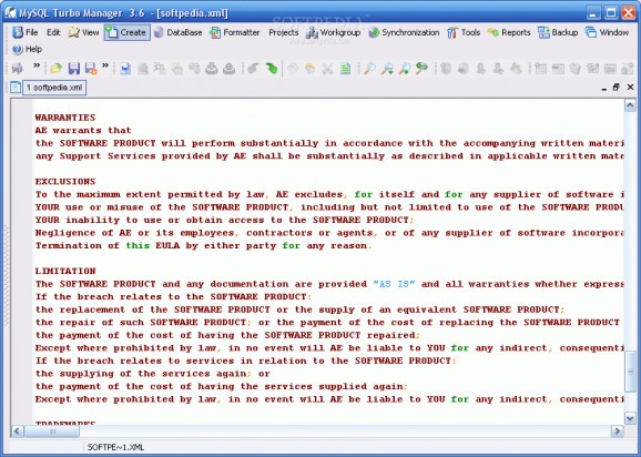 MySQL Turbo Manager Enterprise screenshot