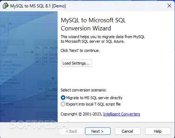 MySQL to MS SQL screenshot