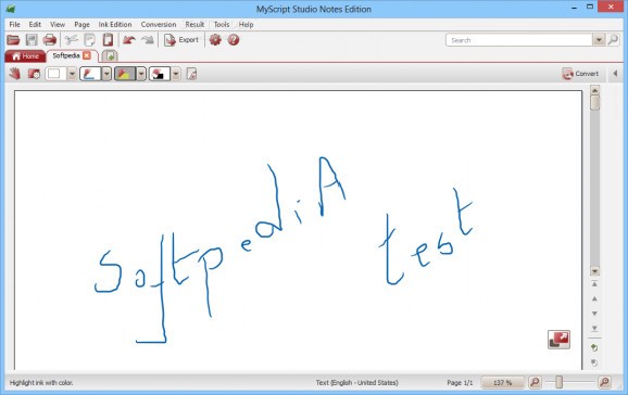 MyScript Studio Notes Edition screenshot