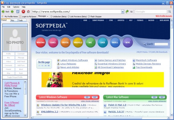 MySpace Browser screenshot