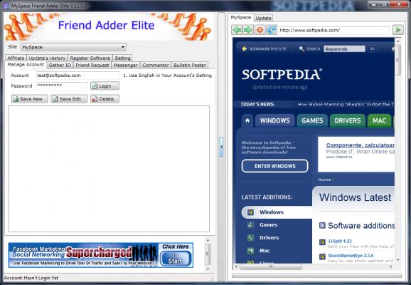 MySpace Friend Adder Elite screenshot