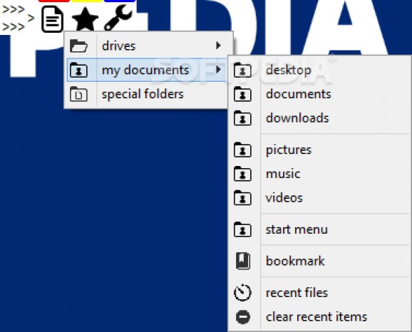 Mywe File manager screenshot