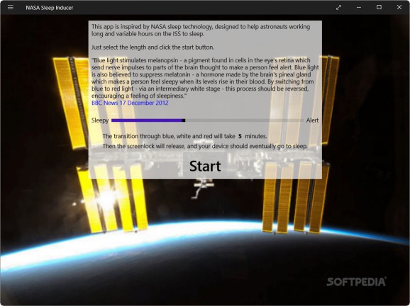 NASA Sleep Inducer screenshot