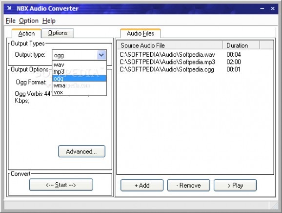 NBX Audio Converter screenshot
