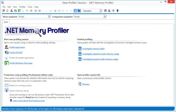 .NET Memory Profiler screenshot
