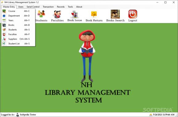 NH Library Management System screenshot