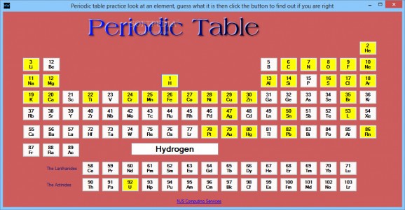 Periodic Table screenshot