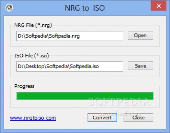 NRG to ISO screenshot