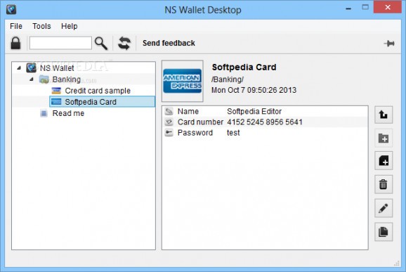 NS Wallet Desktop screenshot