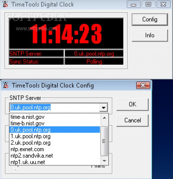 NTP Digital Clock screenshot