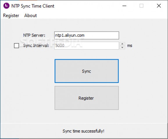 NTP Sync Time Client screenshot