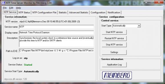 NTP Time Server Monitor screenshot