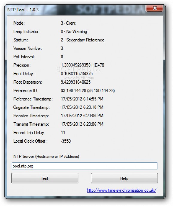 NTP Tool screenshot