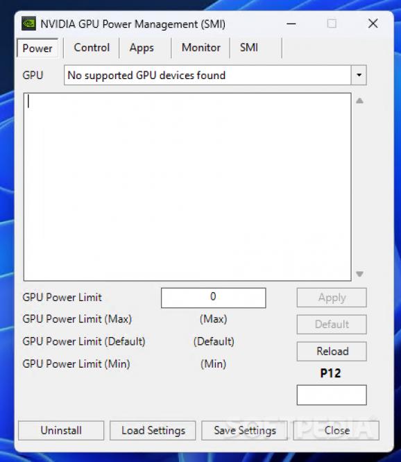 NVIDIA GPU Power Management screenshot