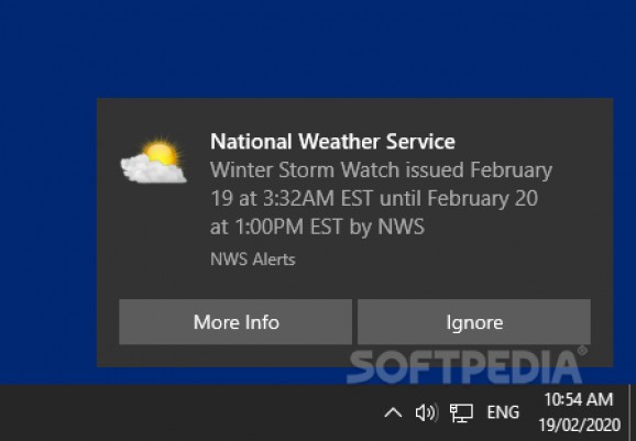 NWS Alerts screenshot