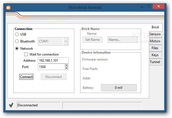MonoBrick Remote screenshot