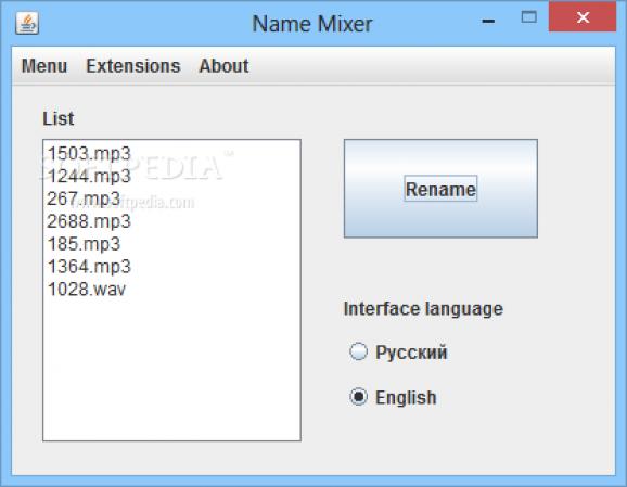 Name Mixer screenshot